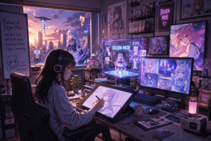 Doujin Moe digital art aesthetic illustration with anime-style creative visuals