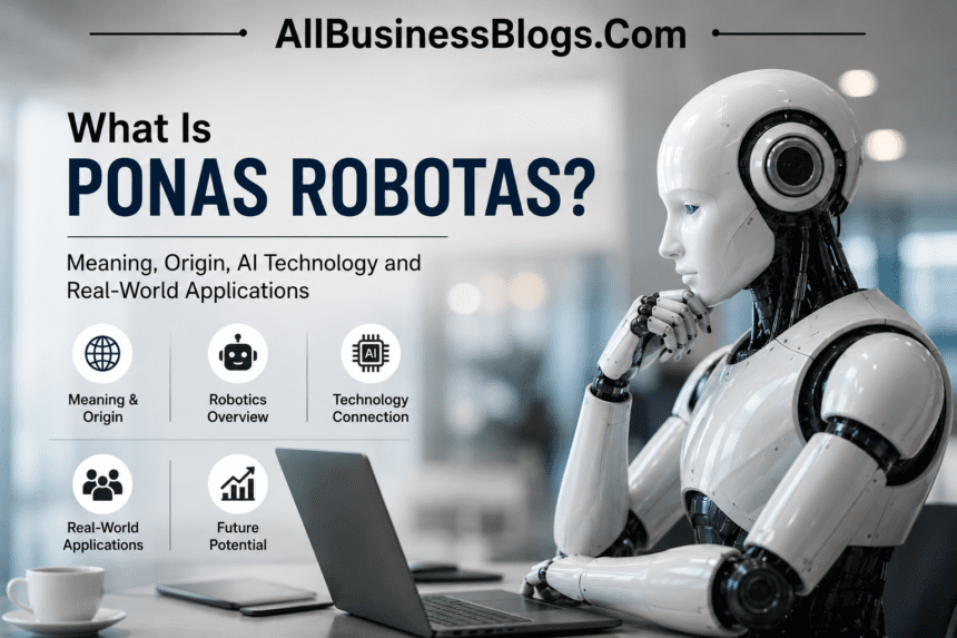 What Is Ponas Robotas? Realistic AI humanoid robot illustrating the meaning, origin, and real-world applications of robotics technology.